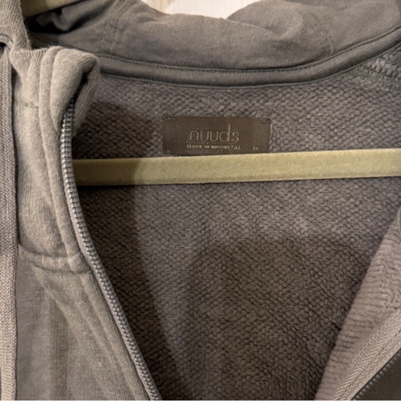 Nuuds Vintage Fleece Olive Green Hoodie - Picture 7 of 7